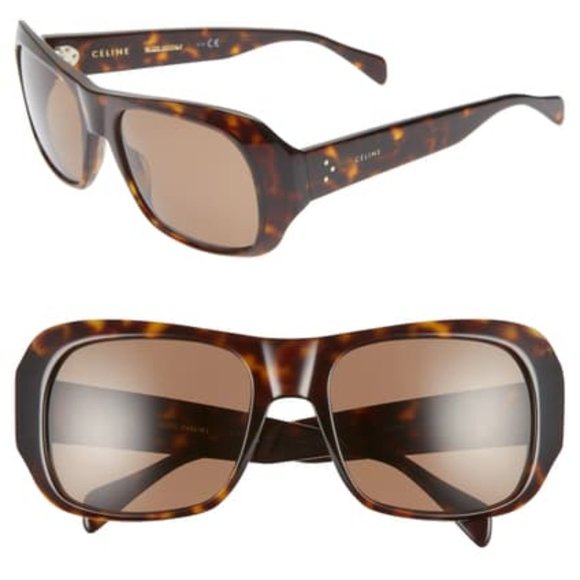 NEW CELINE 56mm Special Fit Polarized Wrap Sunglas - Picture 1 of 3